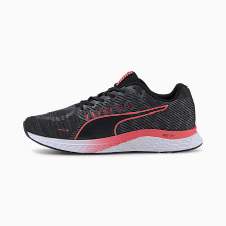 SPEED SUTAMINA Women's Running Shoes, Puma Black-Pink Alert-CASTLEROCK, small-SEA