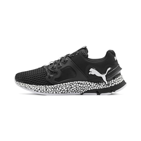 puma running shoes black and white