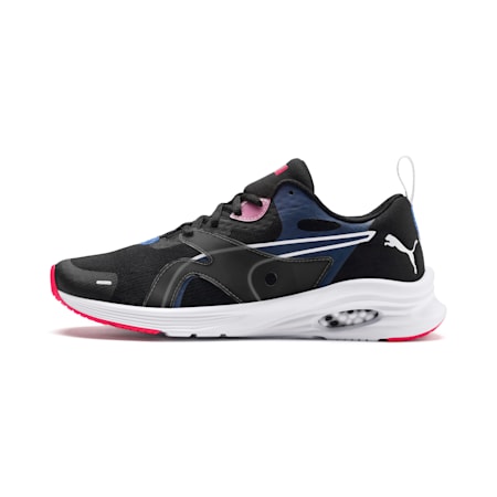 HYBRID Fuego Women's Running Shoes, Puma Black-Blue Glimmer-Nrgy Rose, small-SEA