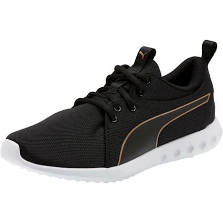 puma black and white shoes
