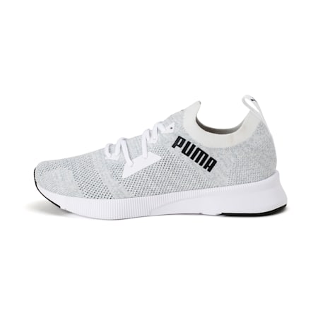Flyer Runner Engineered Knit Men's Running Shoes, Puma White-Quarry-Puma Black, small-AUS