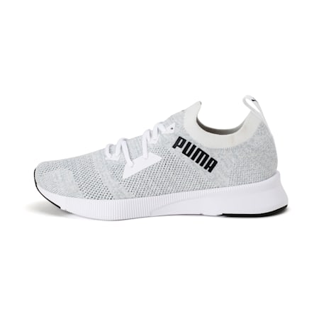 puma black and white running shoes