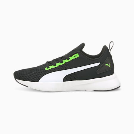 Flyer Runner Sneakers - Youth 8-16 years, Green Flash-Puma White-Puma Black, small-AUS