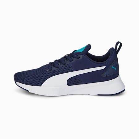 Flyer Runner Sneakers - Youth 8-16 years, Peacoat-Puma White-Deep Aqua, small-AUS