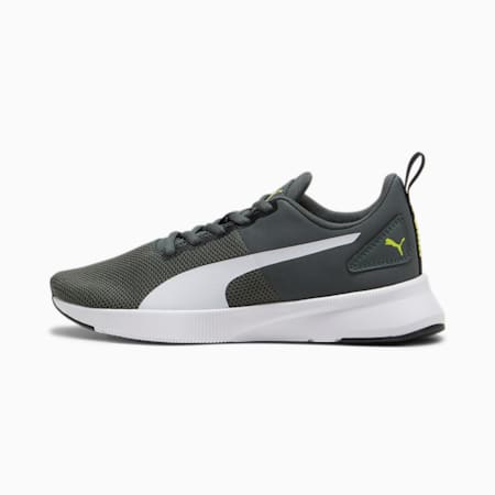 Flyer Runner sportschoenen voor jeugd, Mineral Gray-PUMA White-PUMA Black, small