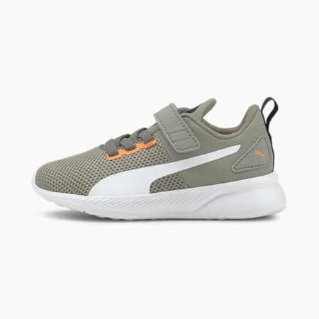 Flyer Runner V Kids' Trainers, Puma White-Steeple Gray-Vibrant Orange, small-SEA