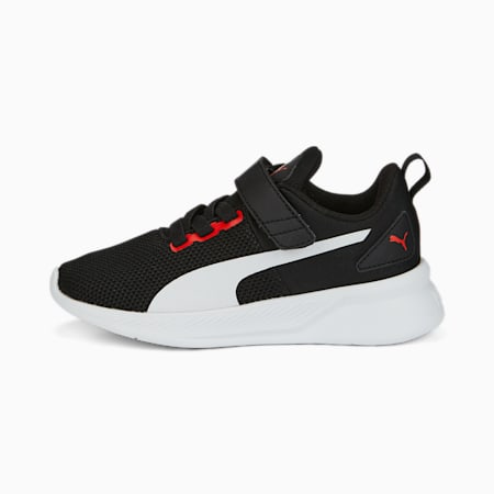 Flyer Runner V Kids' Trainers, Puma Black-Puma White-Puma Red, small-THA