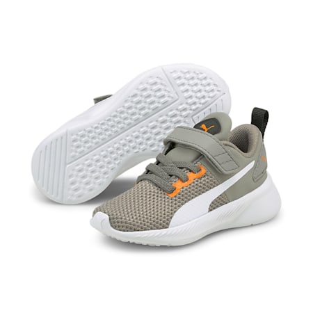 Flyer Runner Infant Sneakers, Puma White-Steeple Gray-Vibrant Orange, small-AUS