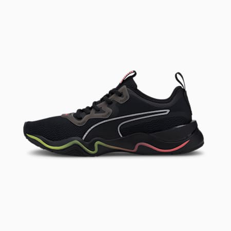 Zone XT Women's Training Shoes, Puma Black-Ignite Pink-Puma Silver, small-AUS