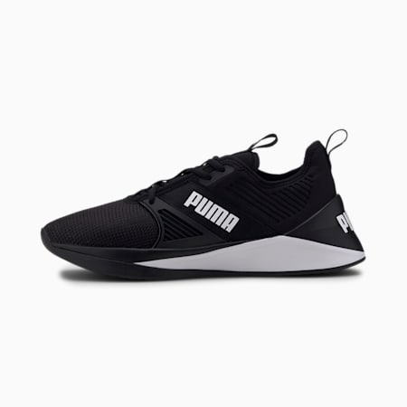 black puma slip on shoes