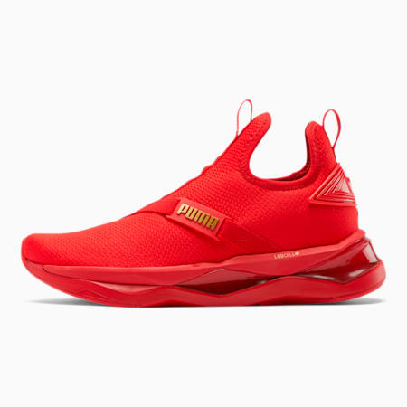 puma shoes red and gold