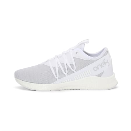 one 8 puma white sneakers