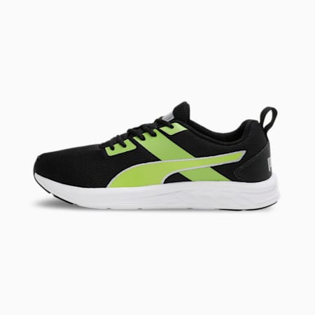 Meteor NU Men’s Running Shoes, Puma Black-Limepunch, small-IND