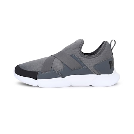 puma black slip on sneakers