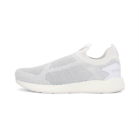 puma white slip on shoes