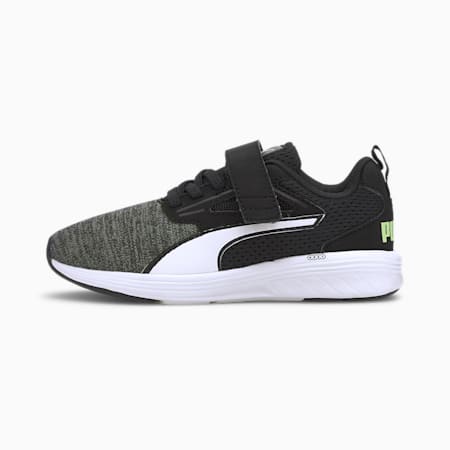 Rupture NRGY Kids' Trainers, Puma Black-Puma White-Sharp Green, small-SEA