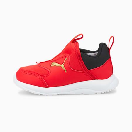 Fun Racer Slip-On Babies' Shoes, High Risk Red-Puma Team Gold, small-SEA