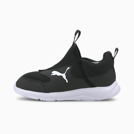 Fun Racer Slip-On Kids' Shoes, Puma Black-Puma White, small-PHL