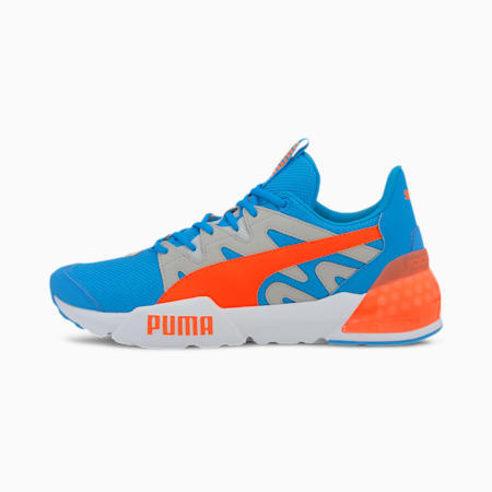 orange and grey puma shoes