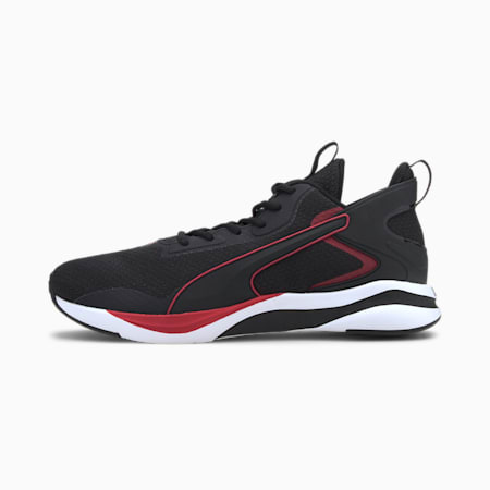 Softride Rift Tech Men's Walking Shoes, Puma Black-High Risk Red, small-IND