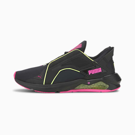PUMA x FIRST MILE LQDCELL Method Xtreme Women's Training Shoes, Puma Black-Fizzy Yellow-Luminous Pink, small-PHL