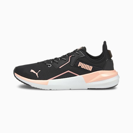 Platinum Metallic Women's Training Shoes, Elektro Peach-Puma Black-Puma White, small-PHL