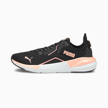 Platinum Metallic Women's Training Shoes, Elektro Peach-Puma Black-Puma White, small-SEA