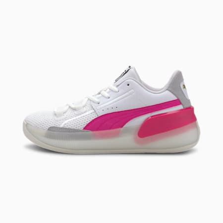 gold and pink pumas