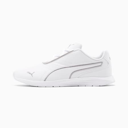 Ella Lace Up Women's Shoes, Puma White-Puma Silver, small