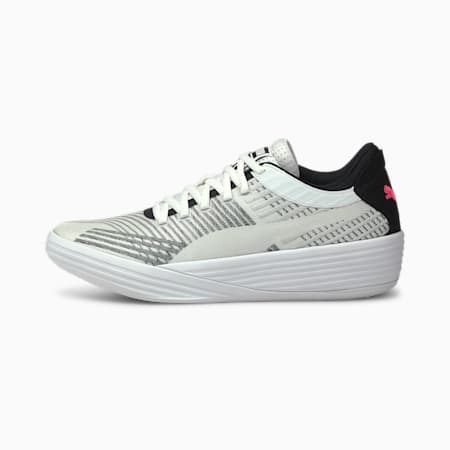 all white low top pumas