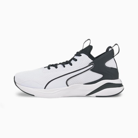 puma black running shoes