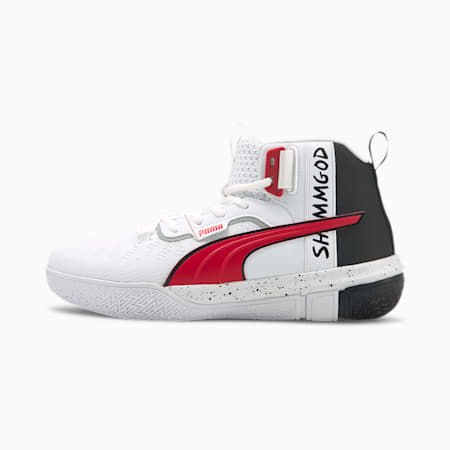 puma red basketball shoes