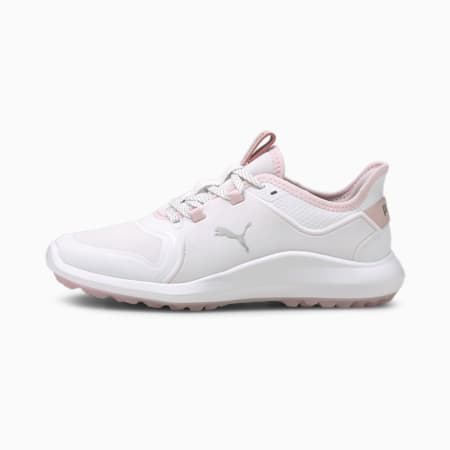Zapatos de golf IGNITE FASTEN8 para mujer, Puma White-Puma Silver-Pink Lady, small