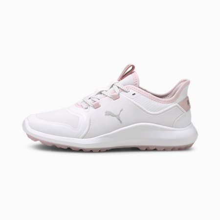 IGNITE FASTEN8 Women's Golf Shoes, Puma White-Puma Silver-Pink Lady, small-SEA