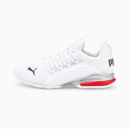 รองเท้าวิ่งผู้ชาย Axelion LS, Puma White-High Risk Red, small-THA