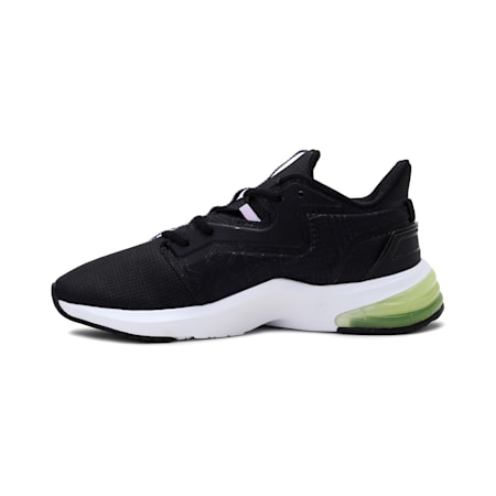 PUMA x FIRST MILE LVL-UP Women's Training Shoes, Puma Black-SOFT FLUO YELLOW, small-IND