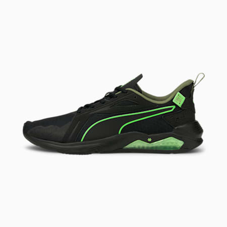 PUMA x FIRST MILE LQDCELL Method Men's Training Shoes, Puma Black-Elektro Green-Vetiver, small-SEA