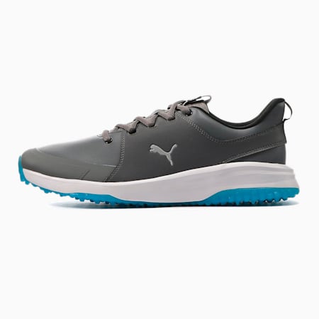 Grip Fusion Pro 3.0 Men's Golf Shoes, QUIET SHADE-Puma Silver-Ibiza Blue, small-AUS