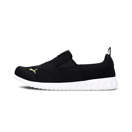Concave V4  Men's IDP Slip On Shoes, Puma Black-Limepunch, small-IND