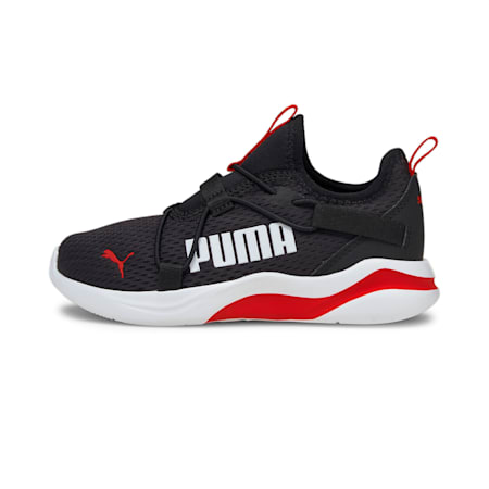 Rift Pop Kid's Slip-On Shoes, Puma Black-High Risk Red, small-IND