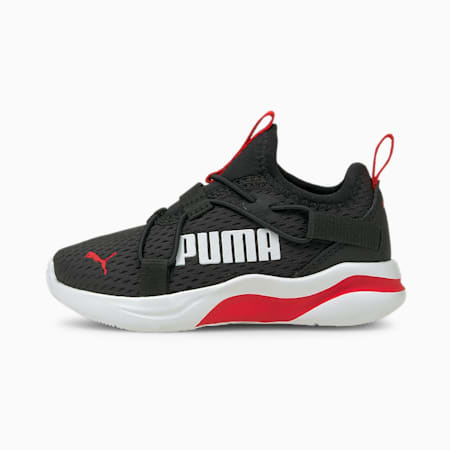 Rift Pop Toddler Slip-On Shoes, Puma Black-High Risk Red, small