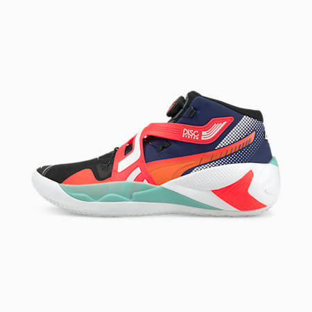 Disc Rebirth Basketball Shoes, Elektro Blue-Fiery Coral, small-PHL