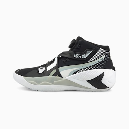 Disc Rebirth Basketball Shoes, Puma Black-Glacier Gray, small-GBR