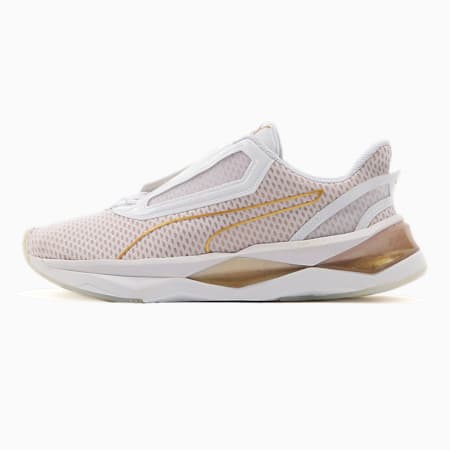 puma gold white shoes