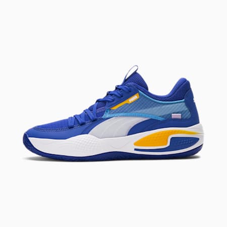 Court Rider Basketball Shoes, Dazzling Blue-Saffron, small-SEA