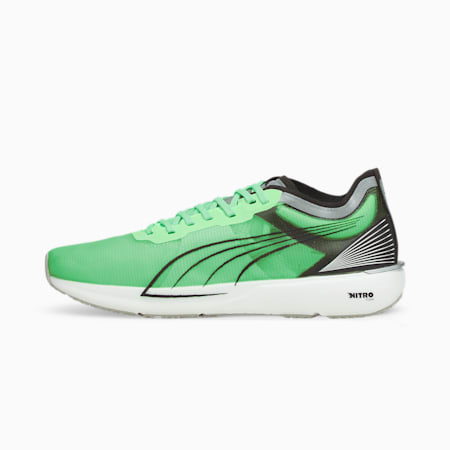 Liberate Nitro COOLadapt Men's Running Shoes, Elektro Green-Puma Silver-Puma Black, small-SEA