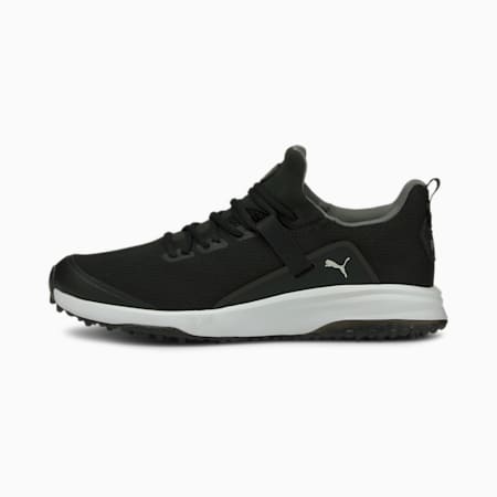 Fusion EVO Youth Golf Shoes, Puma Black-Puma Black, small-AUS