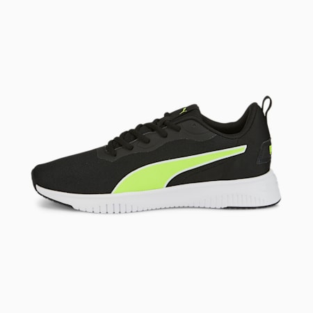 Sepatu Lari Flyer Flex, Puma Black-Lime Squeeze, small-IDN