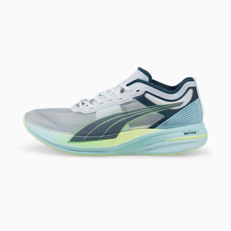 รองเท้าวิ่งผู้ชาย Deviate Nitro Elite Racer, Puma White-Dark Slate-Fizzy Light, small-THA