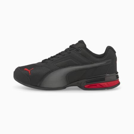 Tazon 7 Running Shoes, Puma Black-High Risk Red, small